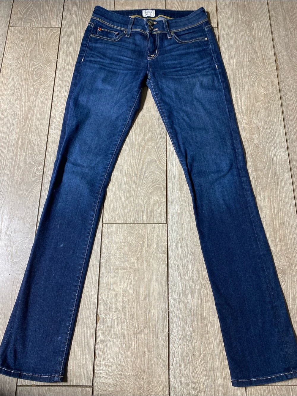 Hudson Jeans Womens Dark Wash Straight Leg Denim Pants Size 26 Y2K